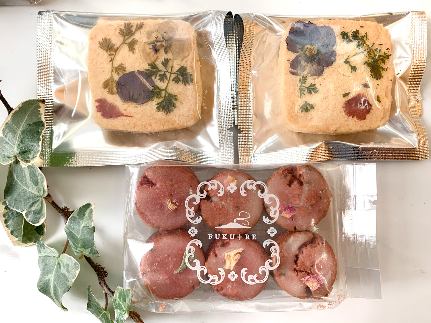 FUKU+RE(フクレ) フラワーシャワー エディブルフラワー クッキー