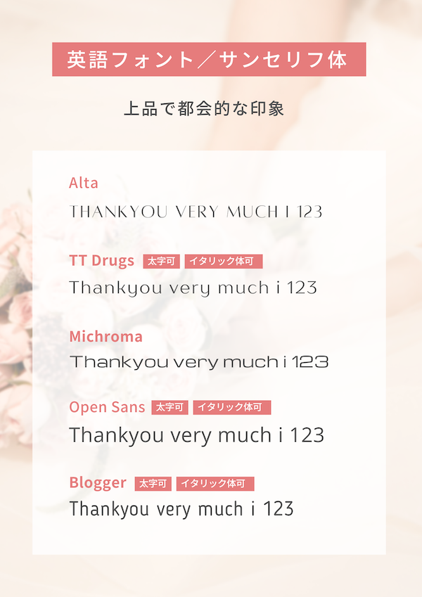 Canvaで無料で使えるおしゃれな英語フリーフォントサンセリフ体まとめ!フォント名コピペ可能