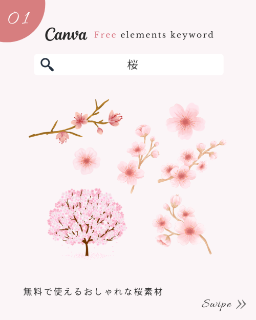 ＼保存版／Canvaのおしゃれすぎる春フリー素材!検索ワード8選【映えるSNS画像】