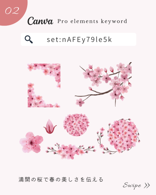 ＼保存版／Canvaのおしゃれすぎる春フリー素材!検索ワード8選【映えるSNS画像】