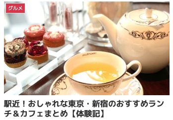 駅近！おしゃれな東京・新宿のおすすめランチ＆カフェまとめ【体験記】