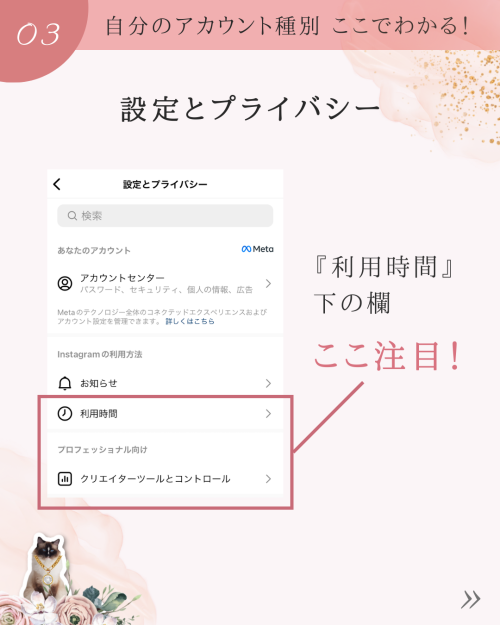 2023年インスタ★自分のアカウント種別の確認方法【個人用アカウントorプロアカウント】
