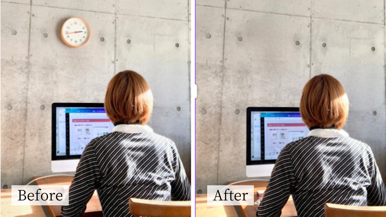 Canva便利機能！写真の映り込みや反射を消す方法は？【SNS映え】