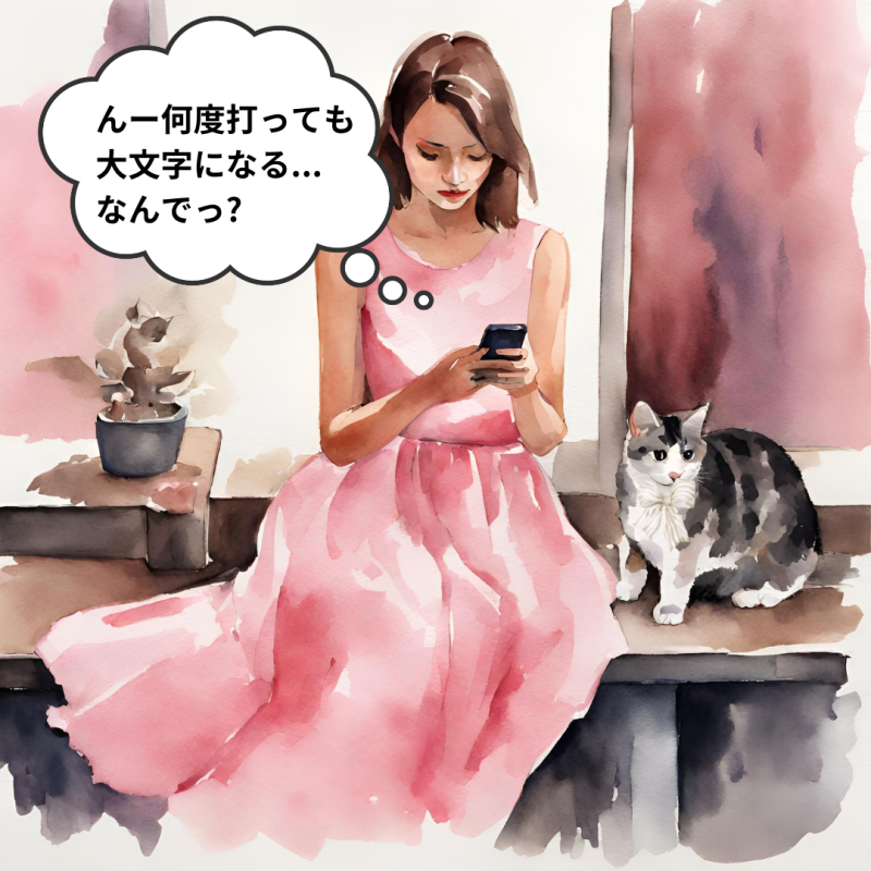 Canva！英語が小文字にならない時の解決方法は？【スマホで3秒】