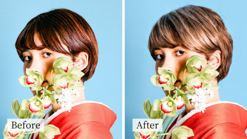 Canva！人物写真の髪色を変える方法は？【シュミレーションにも使える】