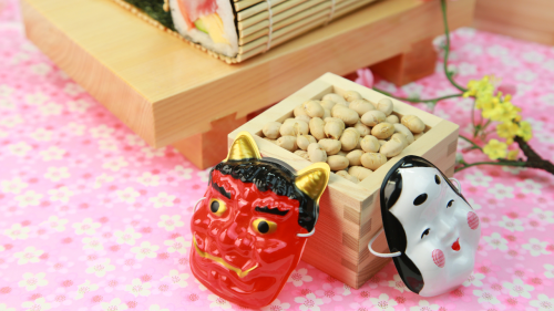 コピペ★豆まき（節分）の顔文字・絵文字まとめ□┐(⑅•ᴗ•⑅)◜゜°。゜豆【おしゃれなSNS投稿】