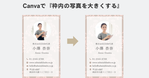 Canva初心者向け｜写真の枠内で画像サイズを調整する方法