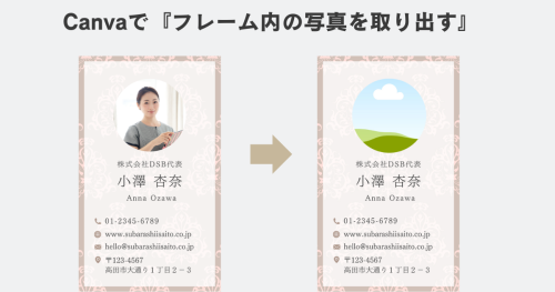 Canva初心者向け｜フレームから写真を取り出す方法