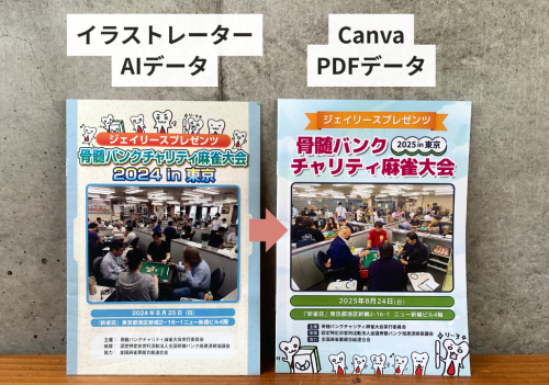 aiデータをCanvaで変換してPDF入稿。パンフレット事例