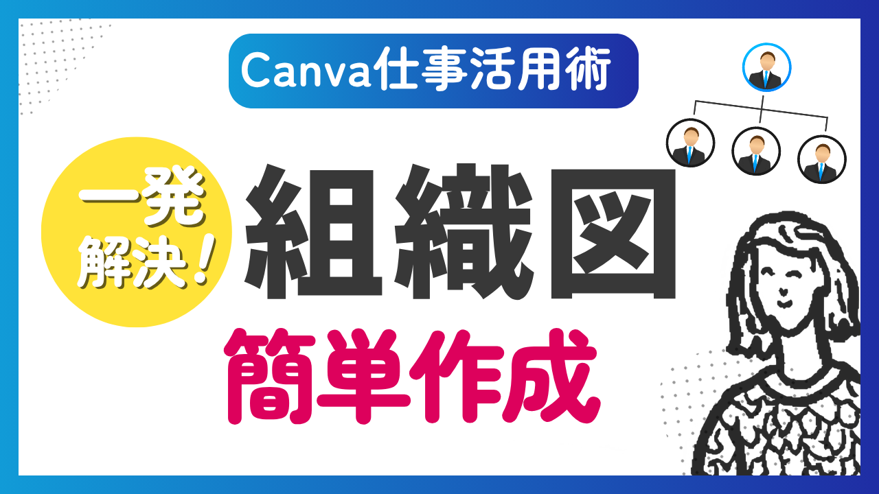 【Canvaで時短】社内組織図を「魅せる」！テンプレートで簡単作成
